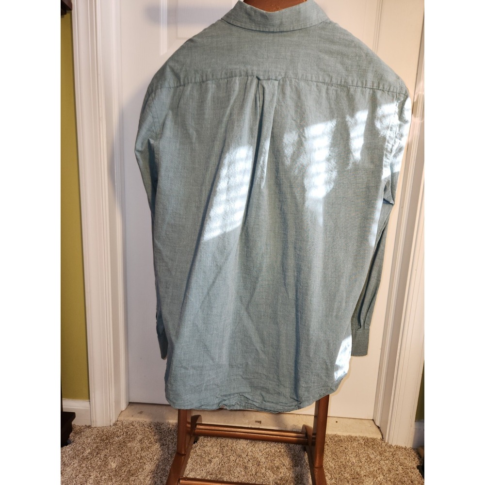 Izod Men's Green Button-up Long Sleeves Size Large - Picture 5 of 5